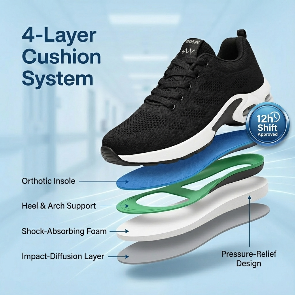 Ora™ Pro – 12-Hour Shift Shoes for All-Day Foot, Knee & Back Pain Relief (BOGO)