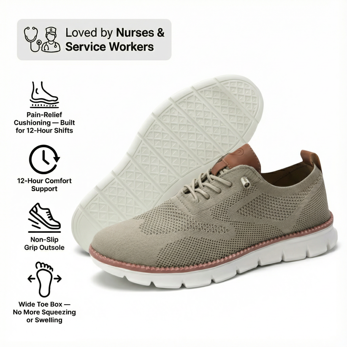 OraActive™ - All-Day Comfort & Pain-Free Men's Orthopedic Shoes