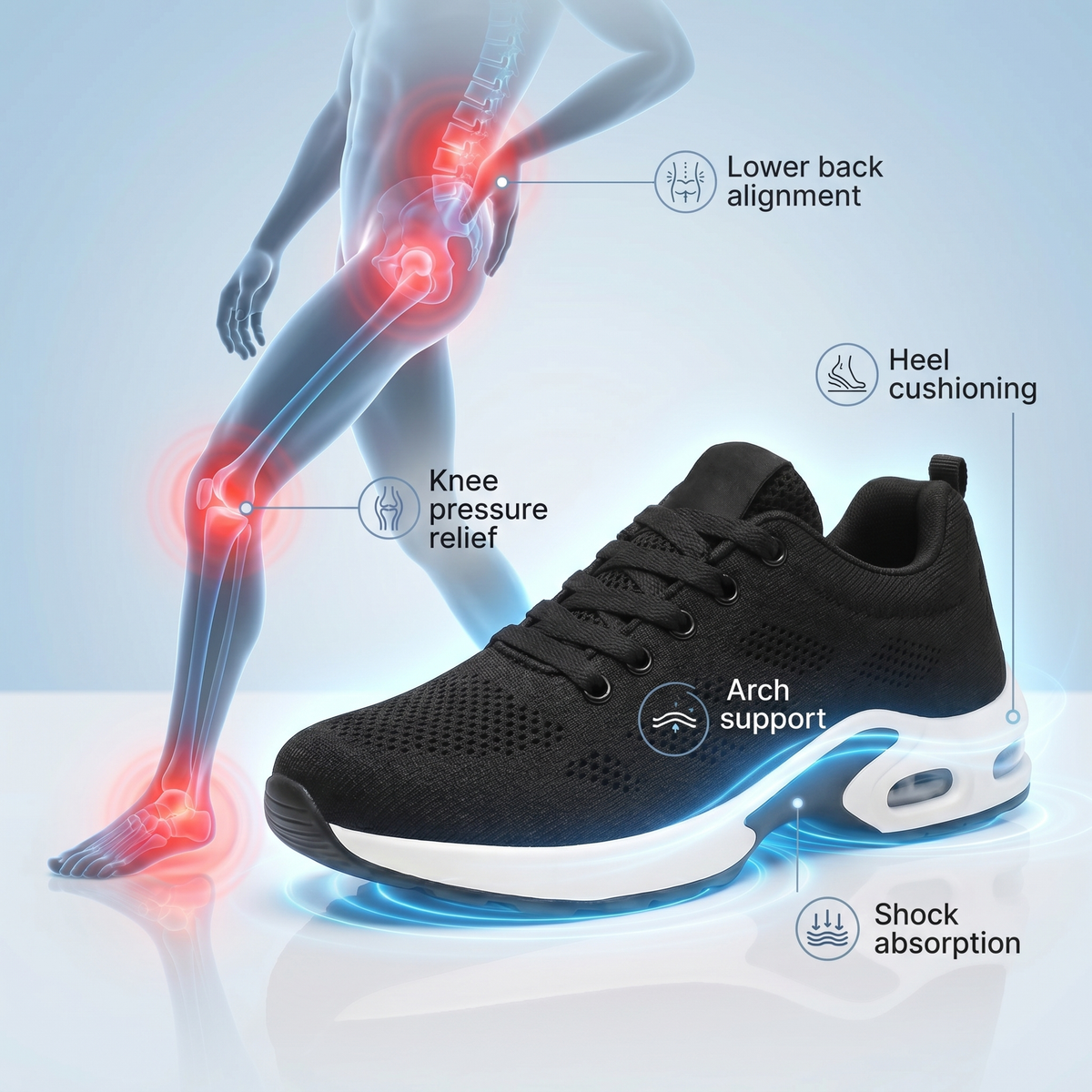 Ora™ Pro — 12-Hour Shift Shoes for All-Day Foot, Knee & Back Pain Relief
