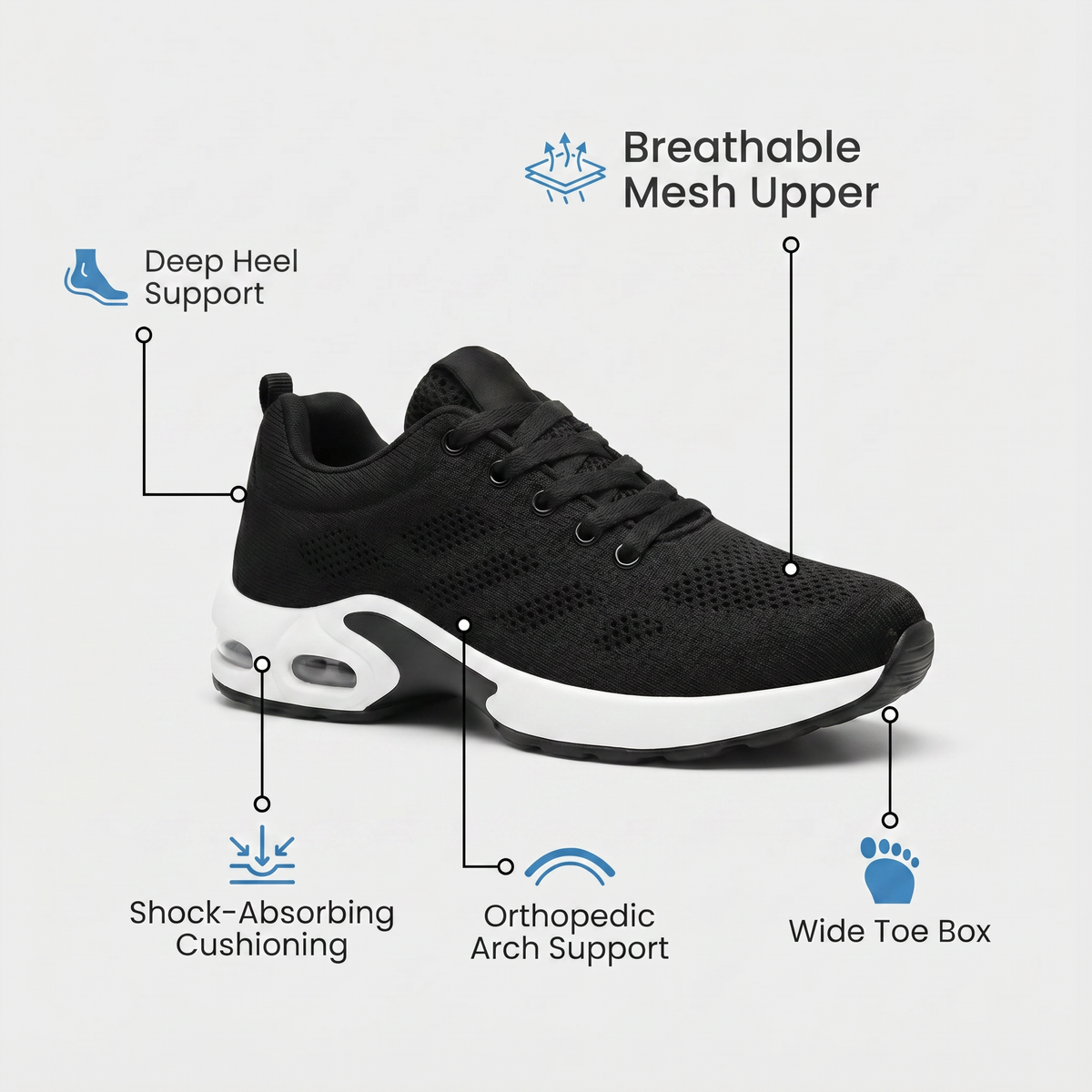 Ora™ Pro — 12-Hour Shift Shoes for All-Day Foot, Knee & Back Pain Relief