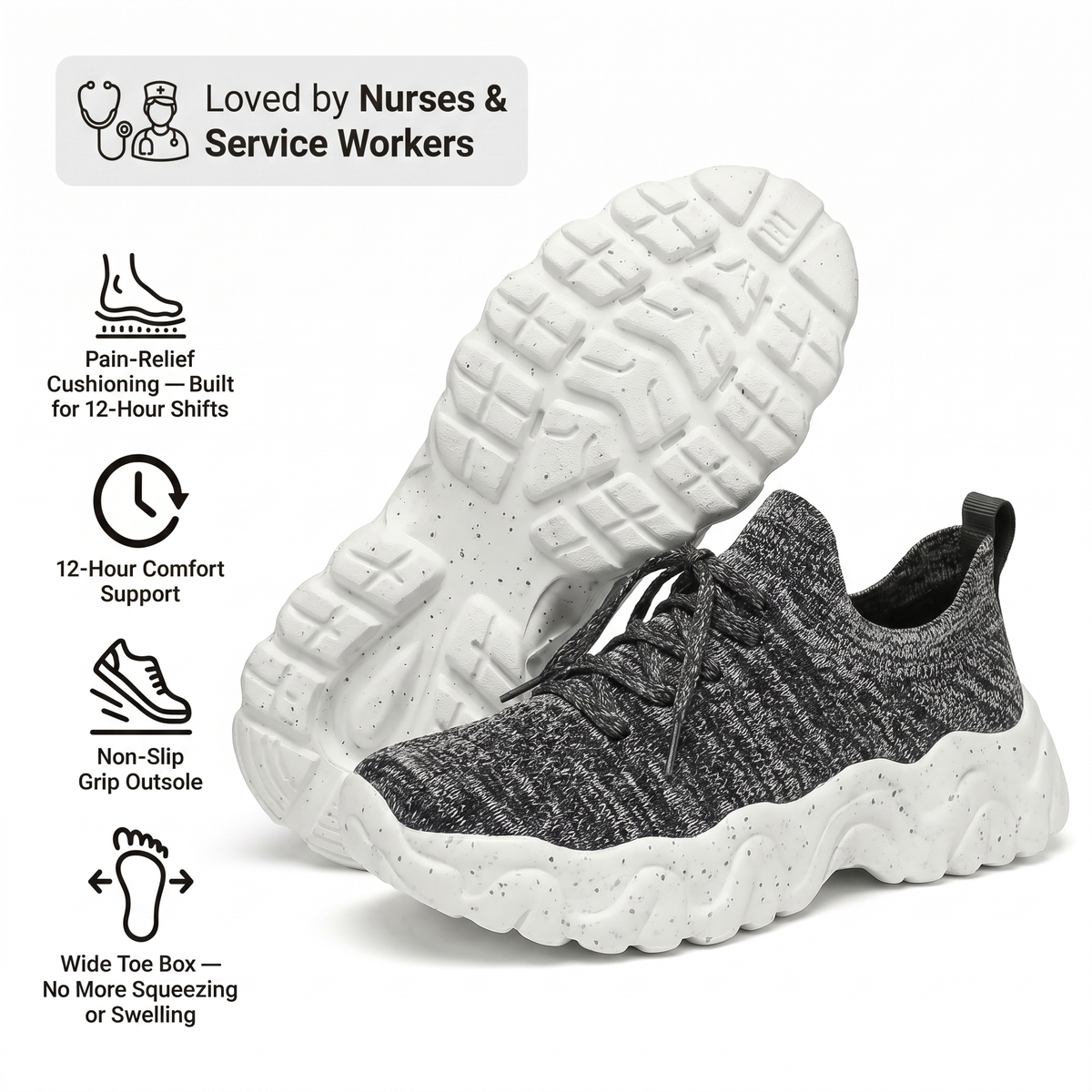 Healthy and Supportive Walking Shoes (BOGO)